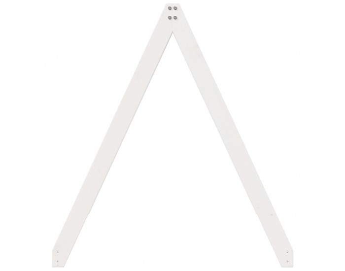 Sonata H Покрив за детско легло, бял, 199x80,5x88 см, бор масив