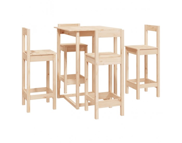 Sonata H Бар комплект от 5 части, масивна борова дървесина