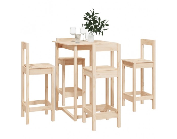 Sonata H Бар комплект от 5 части, масивна борова дървесина