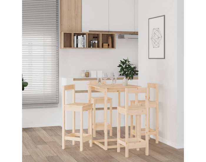 Sonata H Бар комплект от 5 части, масивна борова дървесина