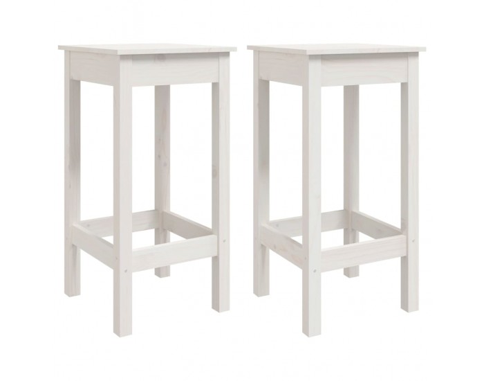 Sonata H Бар комплект от 3 части, бял, масивна борова дървесина