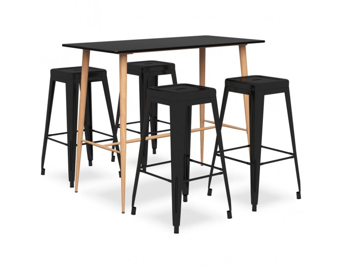 Sonata H Бар комплект от 5 части, черен Sonata H Бар комплект от 5 части, черен