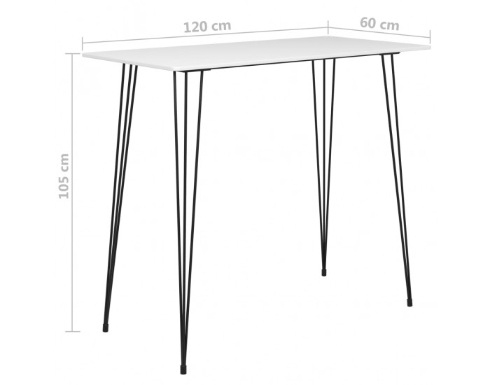 Sonata H Бар комплект от 7 части, бяло и черно