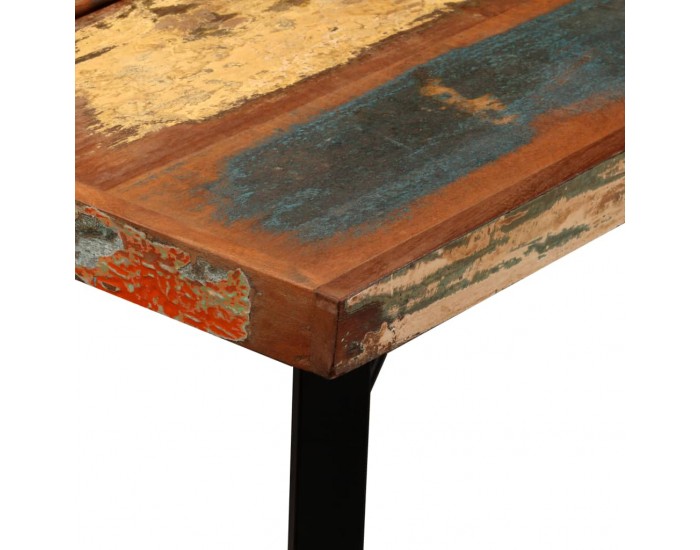 Sonata H Бар комплект 7 части регенерирано дърво масив и естествена кожа