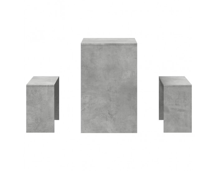 Sonata H Комплект трапезна маса и пейки, 3 части, инженерно дърво