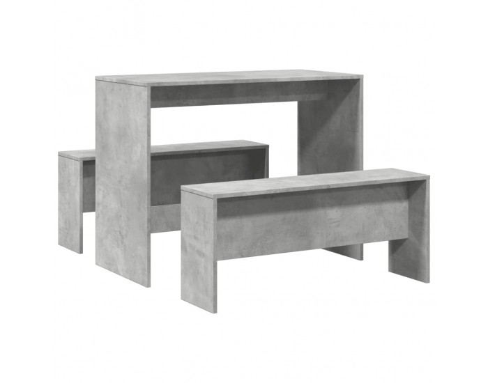 Sonata H Комплект трапезна маса и пейки, 3 части, инженерно дърво