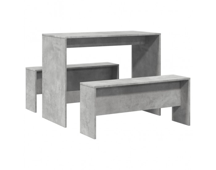 Sonata H Комплект трапезна маса и пейки, 3 части, инженерно дърво