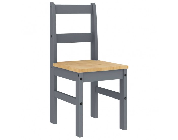 Sonata H Трапезен комплект от 4 части Panama, сив бор масив