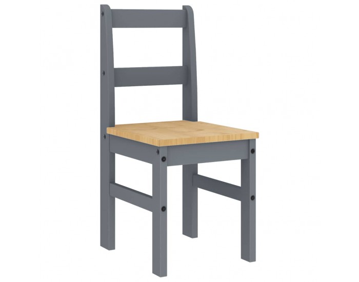 Sonata H Трапезен комплект от 5 части Panama, сив бор масив