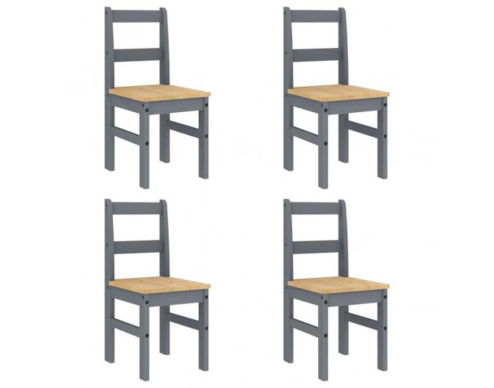 Sonata H Трапезен комплект от 5 части Panama, сив бор масив