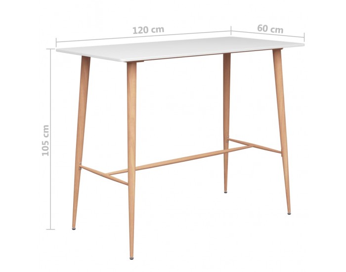 Sonata H Бар комплект от 5 части, бяло и черно