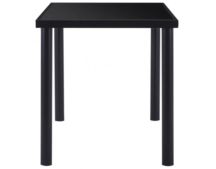 Sonata H Трапезен комплект от 5 части, изкуствена кожа, черен