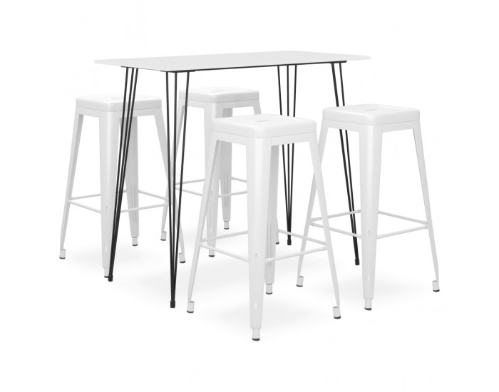 Sonata H Бар комплект от 5 части, бял