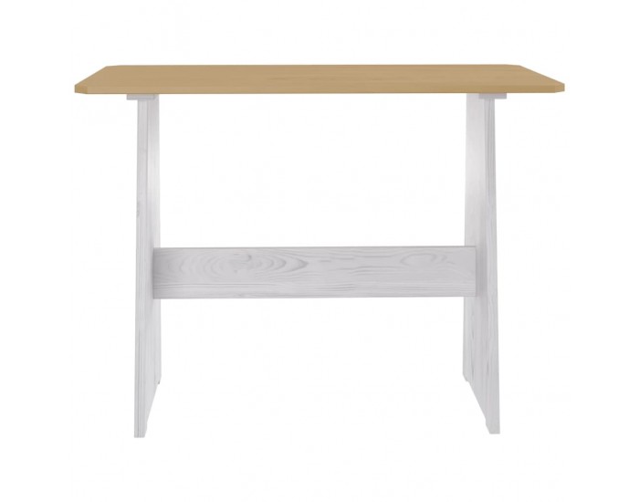 Sonata H Трапезен комплект от 3части REINE меденокафяво и бяло бор масив