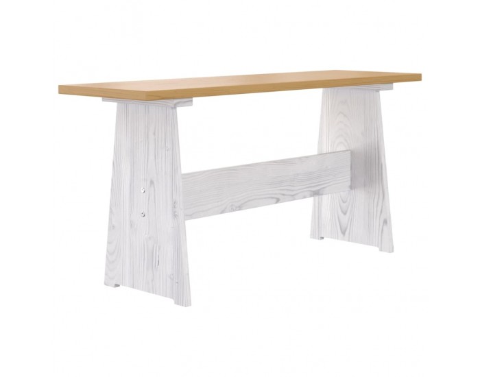 Sonata H Трапезен комплект от 3части REINE меденокафяво и бяло бор масив