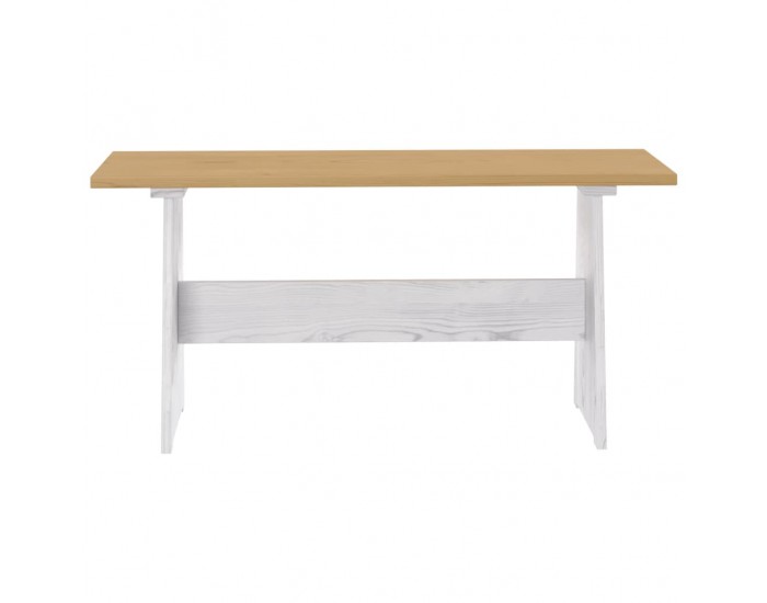 Sonata H Трапезен комплект от 3части REINE меденокафяво и бяло бор масив