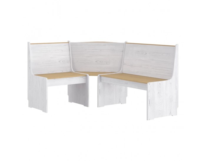 Sonata H Трапезен комплект от 3части REINE меденокафяво и бяло бор масив