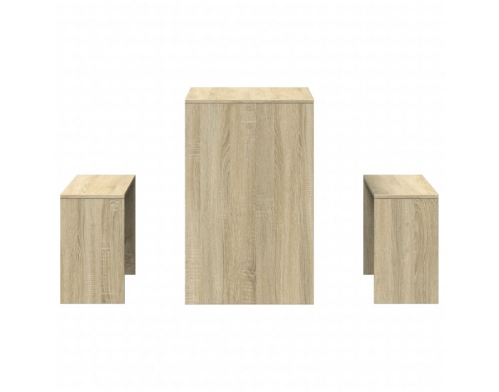 Sonata H Комплект трапезна маса и пейки, 3 части, инженерно дърво