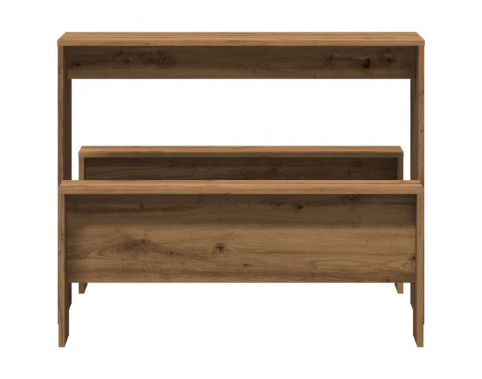 Sonata H Трапезна маса и пейки, 3 части, дъб артизан, инженерно дърво