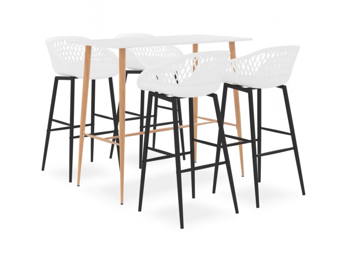 Sonata H Бар комплект от 5 части, бял