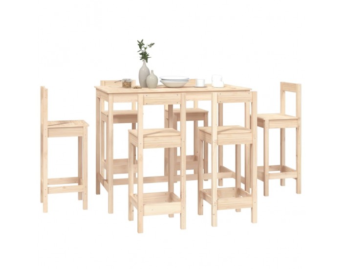 Sonata H Бар комплект от 7 части, масивна борова дървесина Sonata H Бар комплект от 7 части, масивна борова дървесина