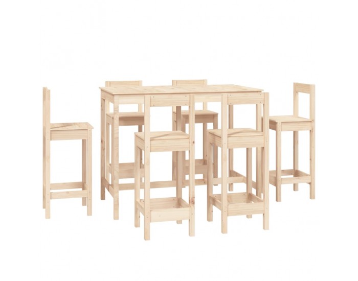 Sonata H Бар комплект от 7 части, масивна борова дървесина Sonata H Бар комплект от 7 части, масивна борова дървесина