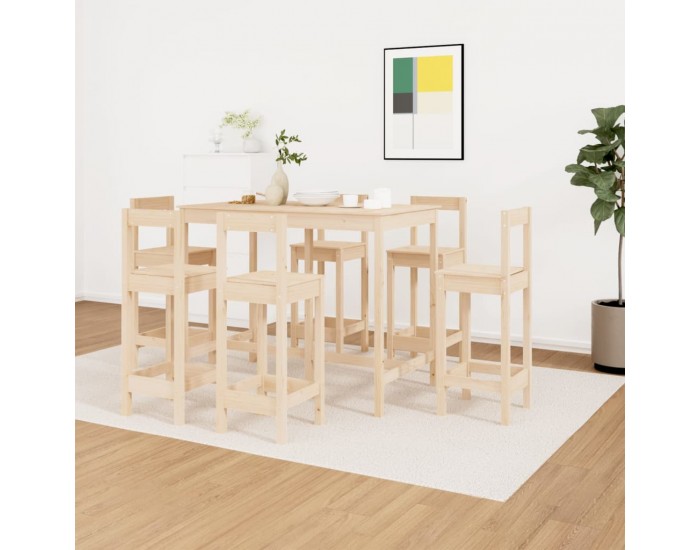 Sonata H Бар комплект от 7 части, масивна борова дървесина Sonata H Бар комплект от 7 части, масивна борова дървесина