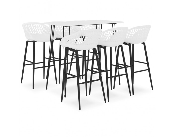 Sonata H Бар комплект от 7 части, бял