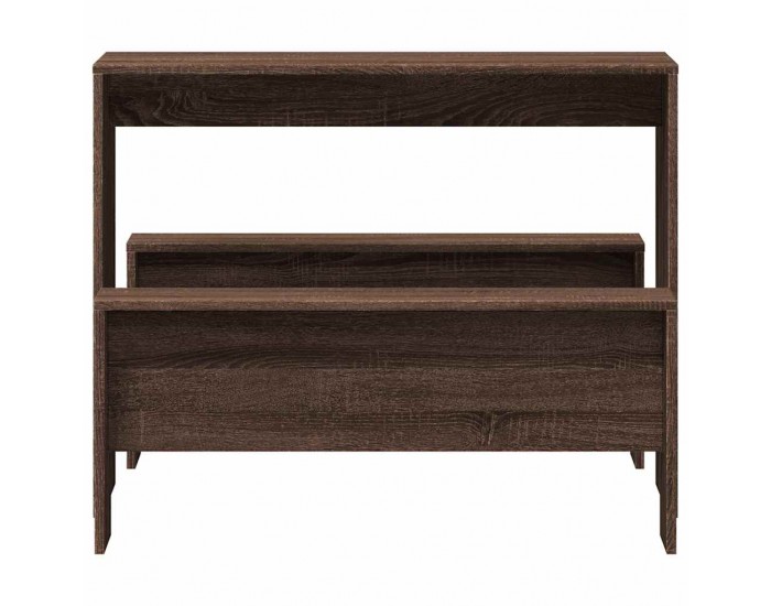 Sonata H Комплект маса за хранене и пейка от 3 части Кафяв дъб от