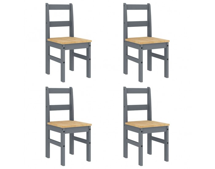 Sonata H Трапезен комплект от 5 части Panama, сив бор масив