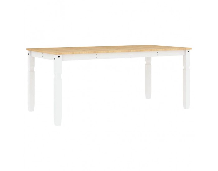 Sonata H Трапезен комплект от 7 части Panama, Бяла бор масив