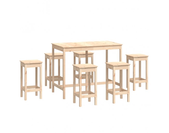 Sonata H Бар комплект от 7 части, масивна борова дървесина Sonata H Бар комплект от 7 части, масивна борова дървесина