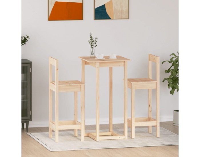 Sonata H Бар комплект от 3 части, масивна борова дървесина