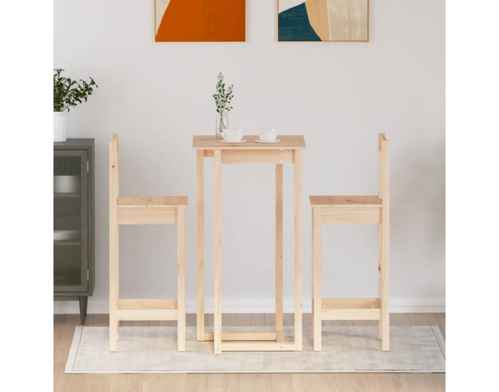 Sonata H Бар комплект от 3 части, масивна борова дървесина