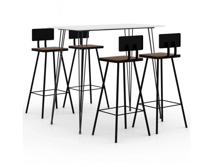 Sonata H Бар комплект от 5 части, бял