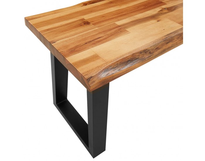 Sonata H Трапезен комплект от 3 части с жив ръб акациево дърво масив