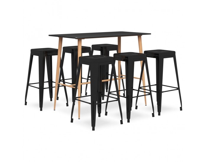 Sonata H Бар комплект от 7 части, черен