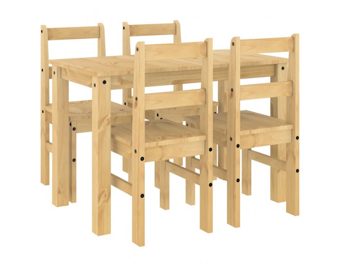 Sonata H Трапезен комплект от 5 части Panama, бор масив