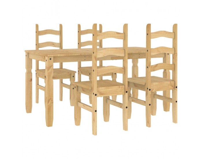 Sonata H Трапезен комплект от 5 части Panama, бор масив