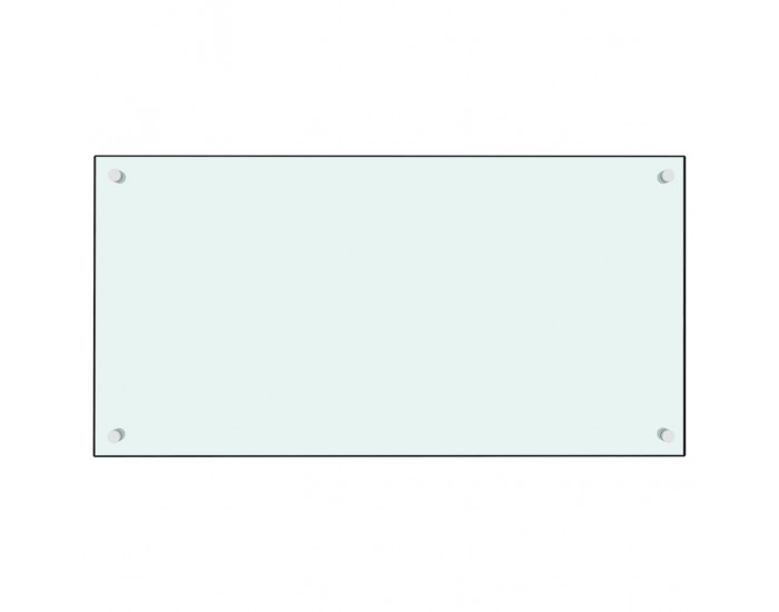 Sonata H Кухненски гърбове, 2 бр, бял, 80x60 см, закалено стъкло