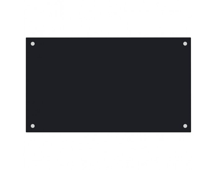 Sonata H Кухненски гърбове, 2 бр, черен, 70x60 см, закалено стъкло