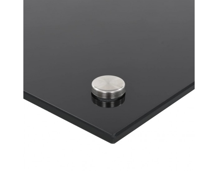 Sonata H Кухненски гърбове, 2 бр, черен, 70x60 см, закалено стъкло