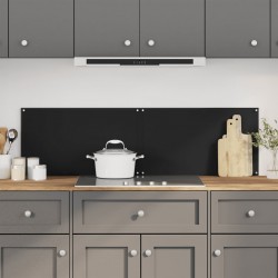 Sonata H Кухненски гърбове, 2 бр, черен, 70х40 см, закалено стъкло - Кухненски аксесоари