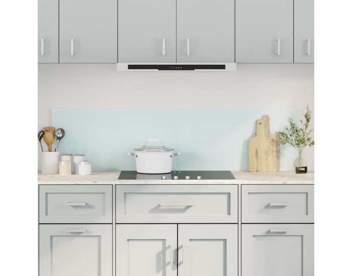 Sonata H Кухненски гърбове, 2 бр, бял, 80x50 см, закалено стъкло