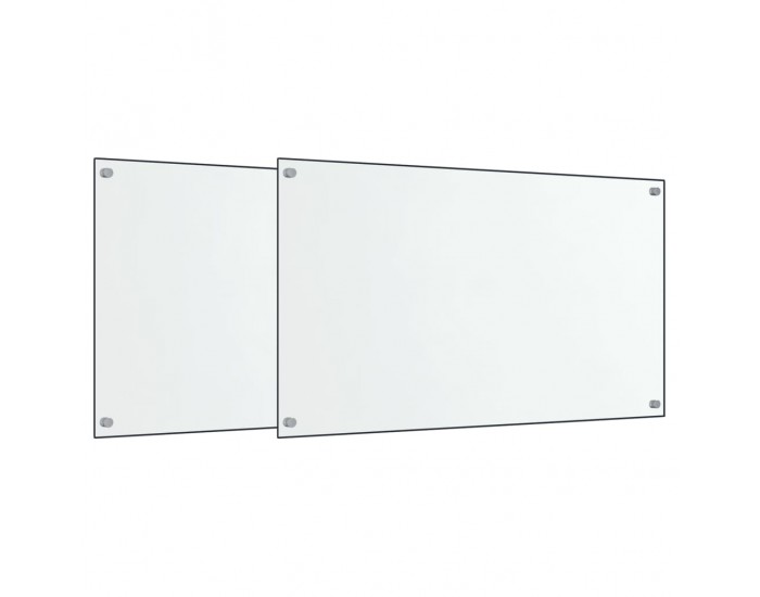 Sonata H Кухненски гърбове, 2 бр, прозрачен, 70x60 см, закалено стъкло