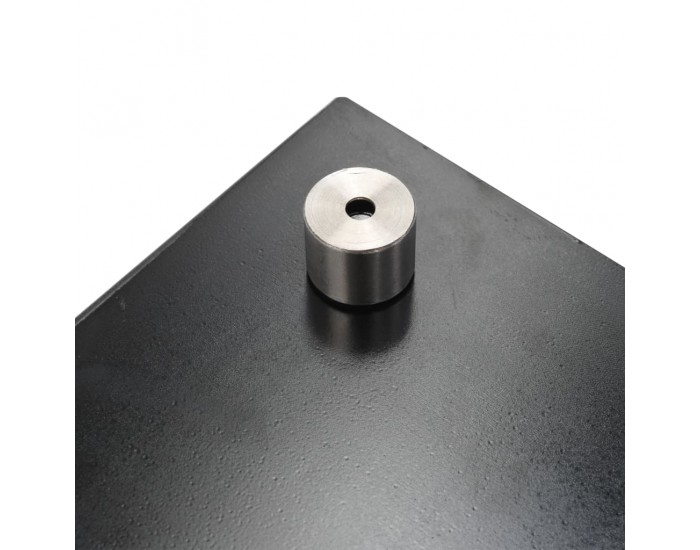 Sonata H Кухненски гърбове, 2 бр, черен, 80x60 см, закалено стъкло