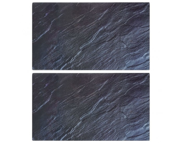 Sonata H Дъски за рязане, 2 бр, с шарка естествен камък, закалено стъкло