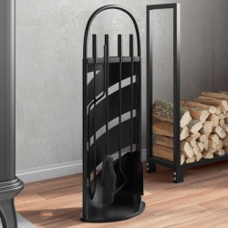Sonata H Комплект инструменти за камина от 5 части 23x15x66 см стомана - за Камини, Комини и Печки на дърва