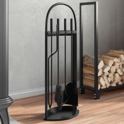 Sonata H Комплект инструменти за камина от 5 части 23x15x66 см стомана - за Камини, Комини и Печки на дърва