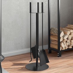 Sonata H Комплект инструменти за камина от 4 части 22x59 см стомана - за Камини, Комини и Печки на дърва